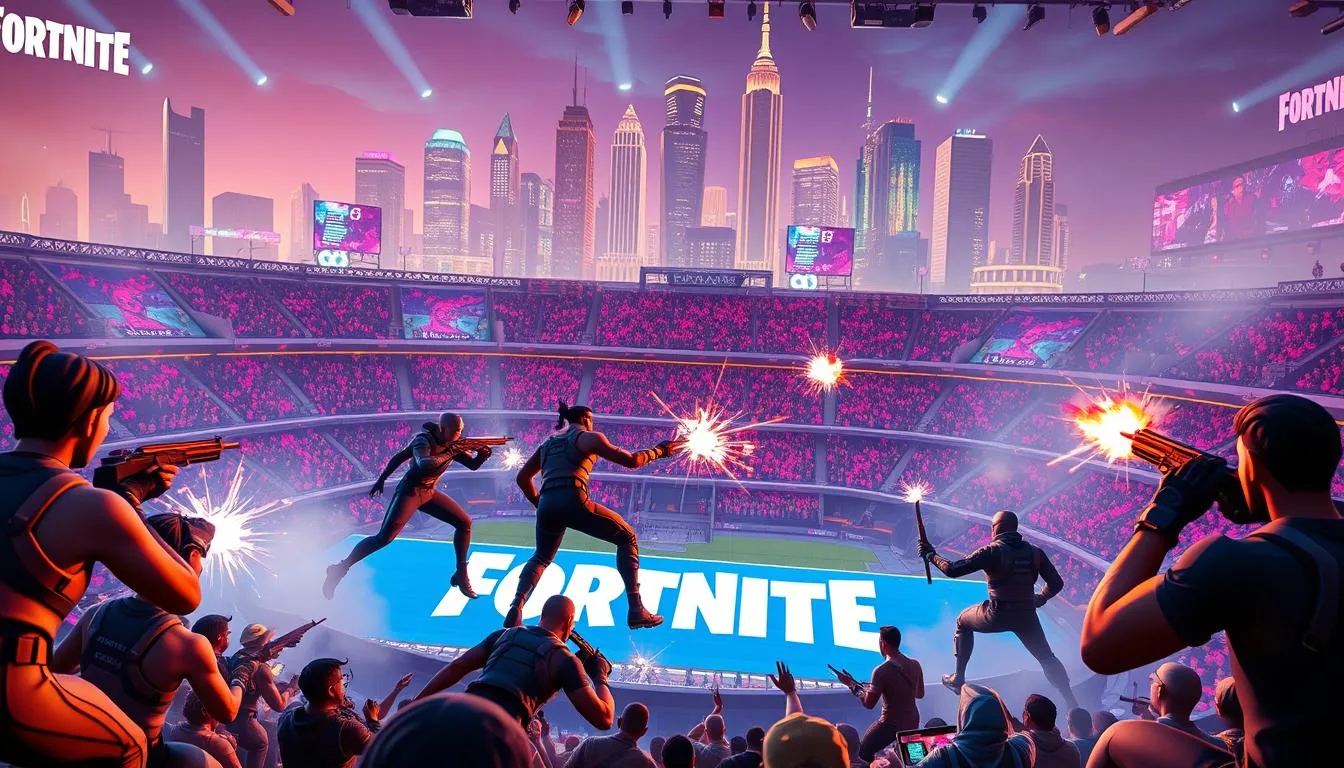 competições online de Fortnite