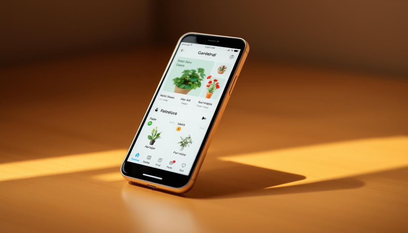 app de planta para jardinagem moderna