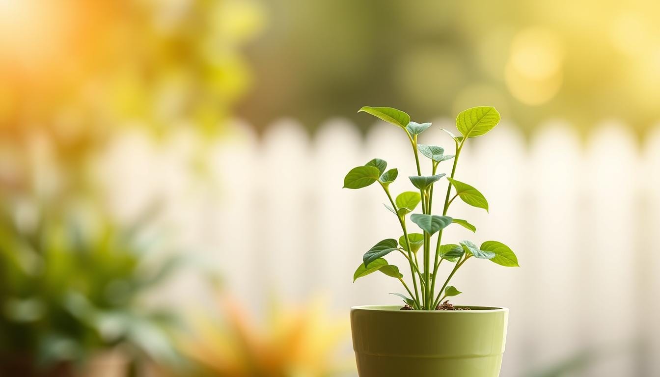 app Planta na jardinagem