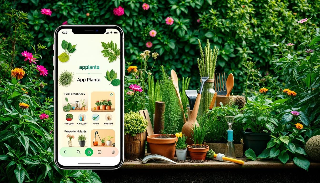 app planta jardinagem digital guia de jardinagem
