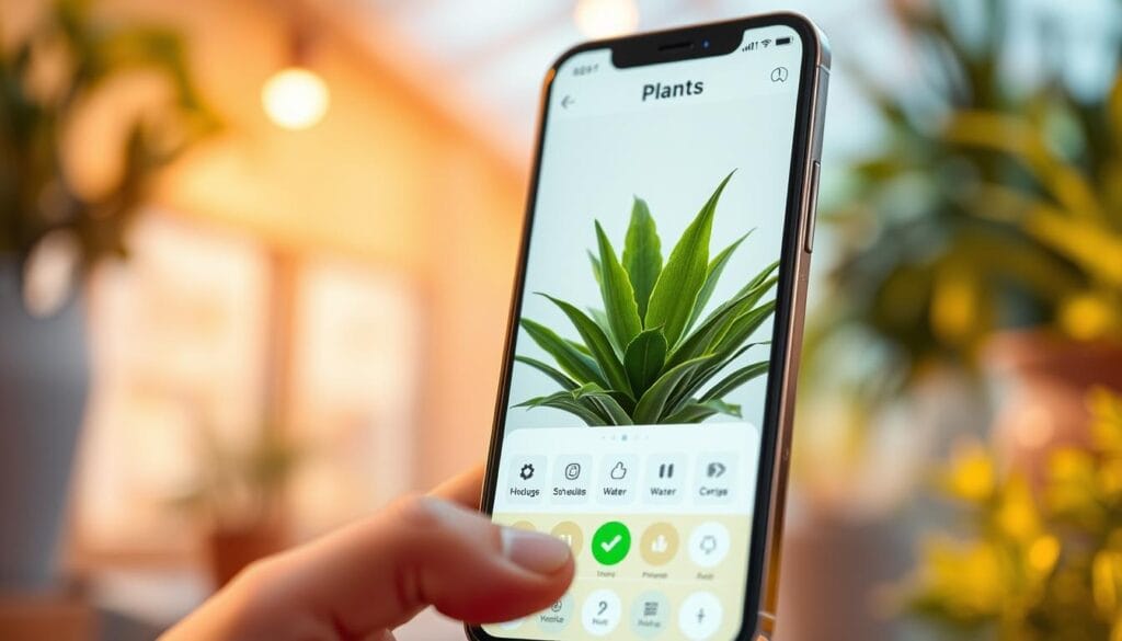 o que é um app de planta