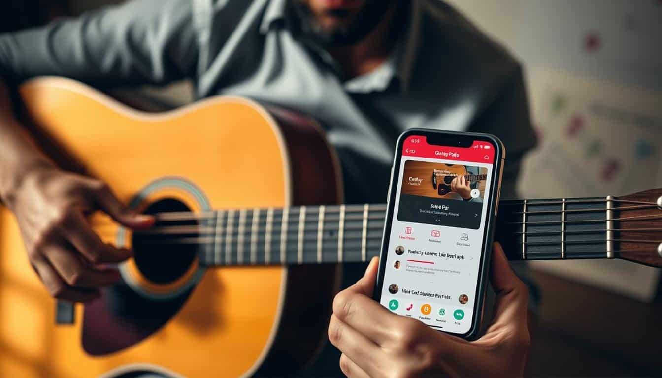 melhores aplicativos para aprender a tocar guitarra