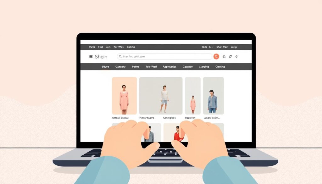 como navegar Shein