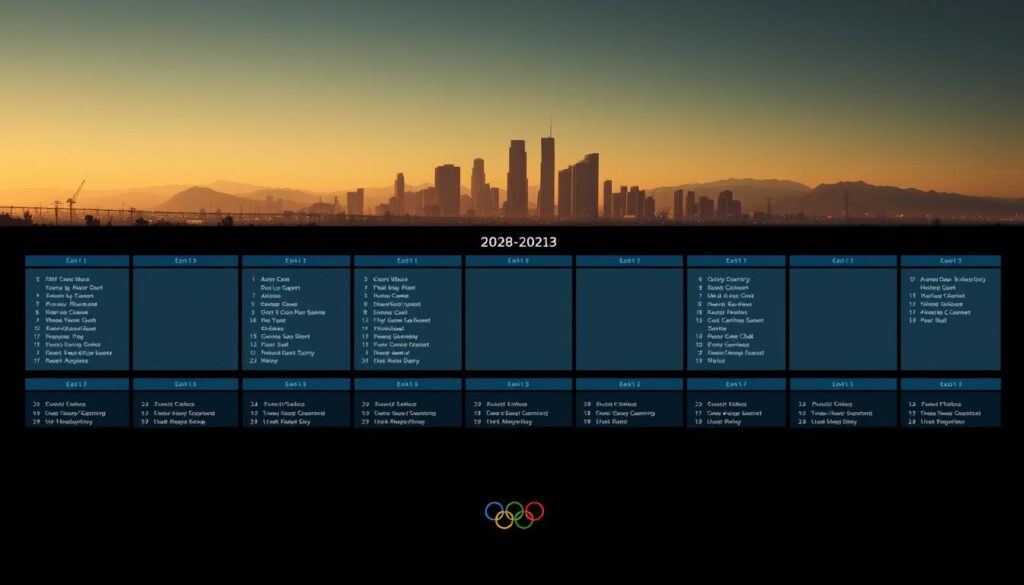 cronograma Olimpíadas 2028