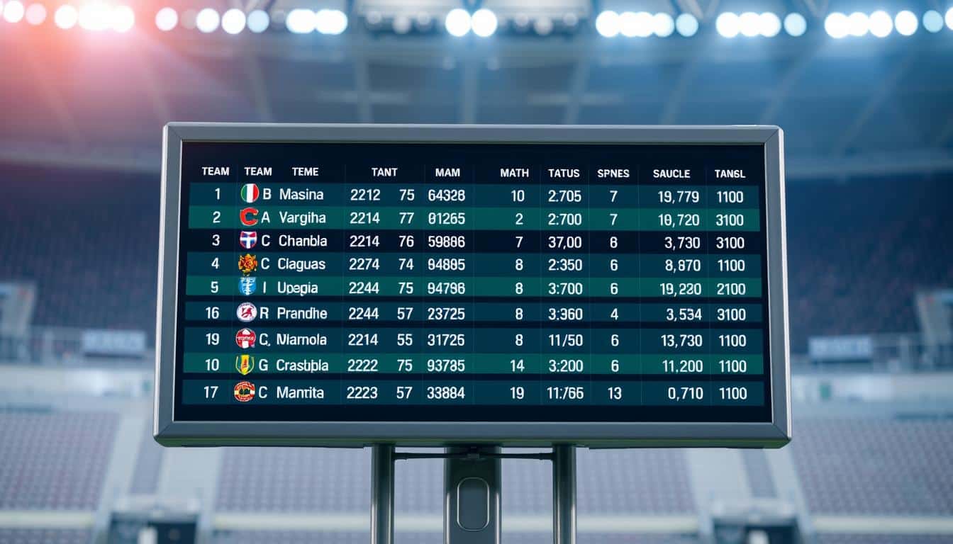 tabela de jogos atualizada