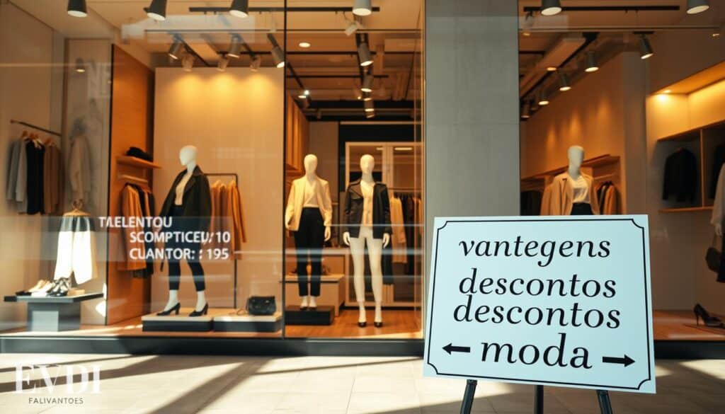 vantagens descontos moda